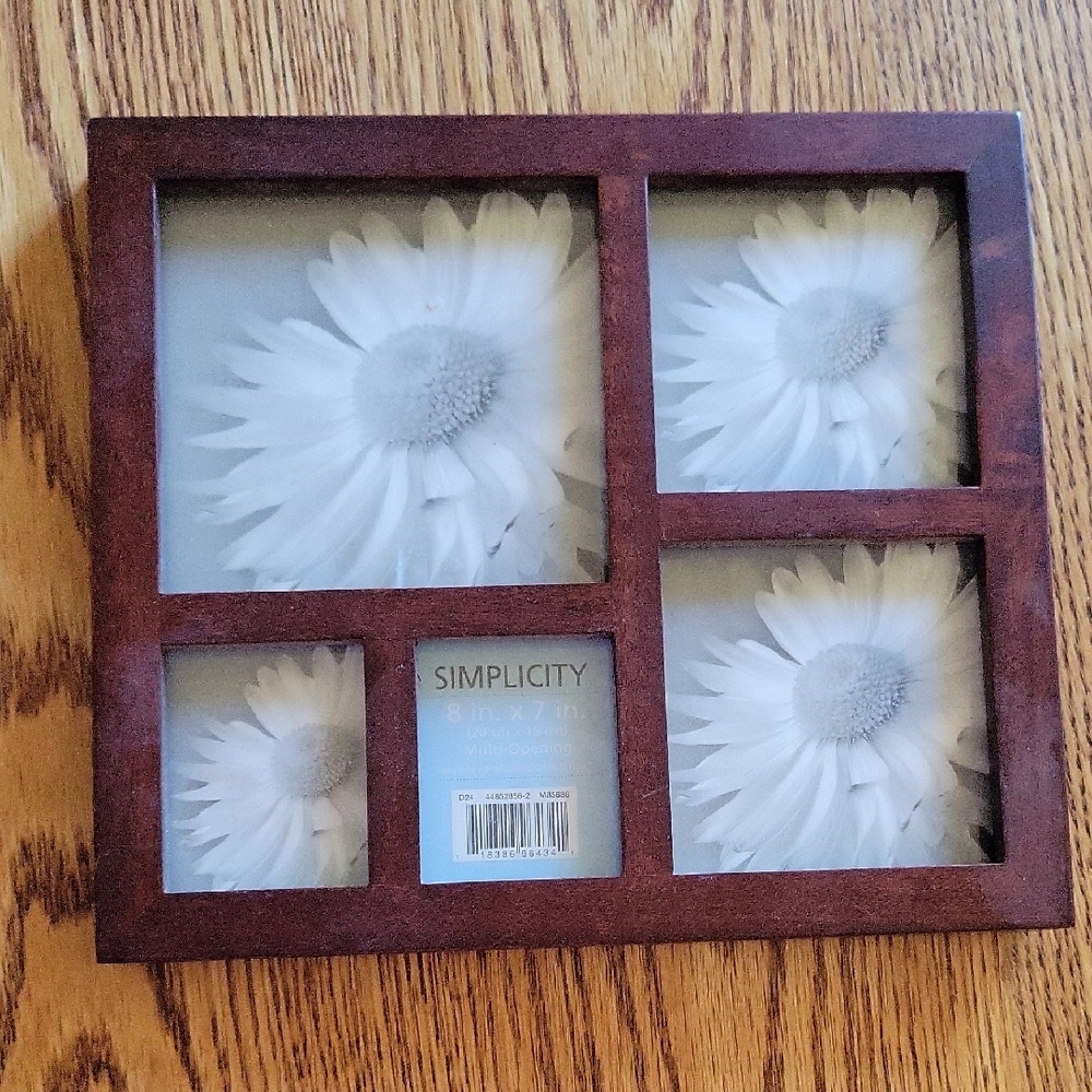 Simplicity Dark Brown Quad-Photo Frame